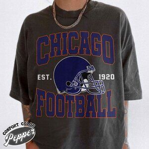 Chicago Football Heritage Edition Comfort Colors T-Shirt 166